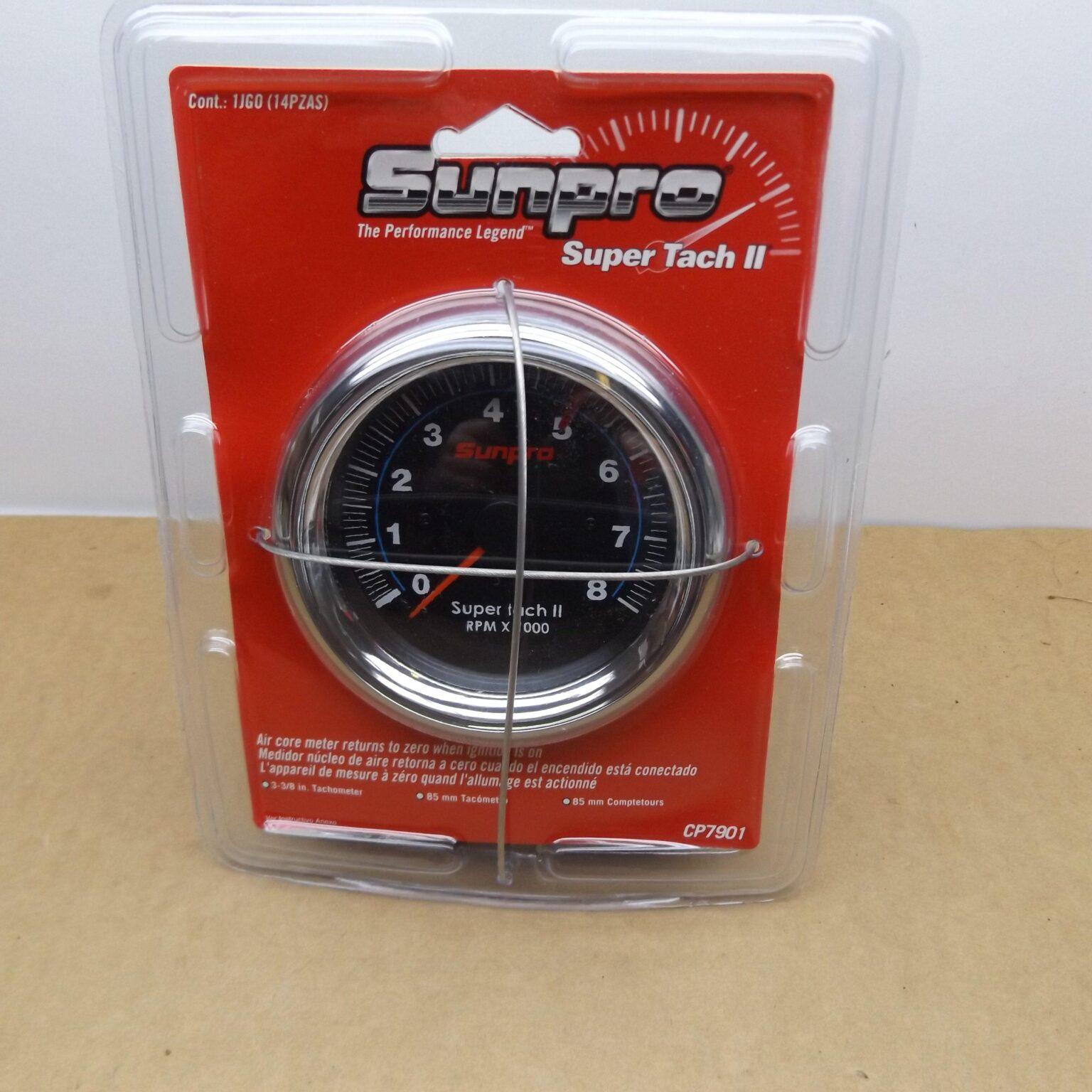 Sunpro Super Tach II CP7901 3 3 8 0 8000 RPM New Aftermarket