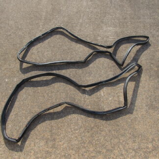 Weatherstrip On Rear Door# 3875444 / 3875445 - Pair - 4 Door Sedan - F - M - Body - 1976-79 - NOS - SHIPS FREE TO LOWER 48