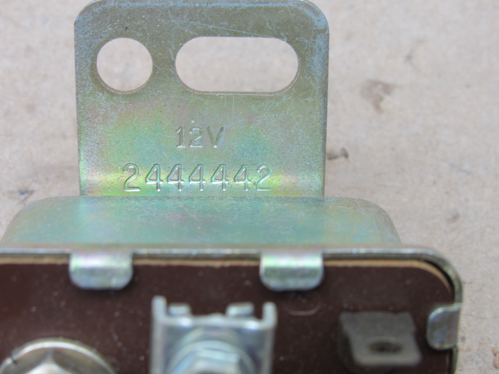 Starter Relay W/Auto Trans# 2444442 - Date 42-1 - A - B - C - E - F - Body - 1965-76 - NOS - SHIPS FREE TO LOWER 48 - Image 6