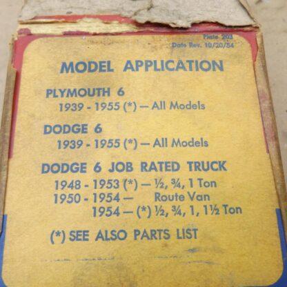model and year applications