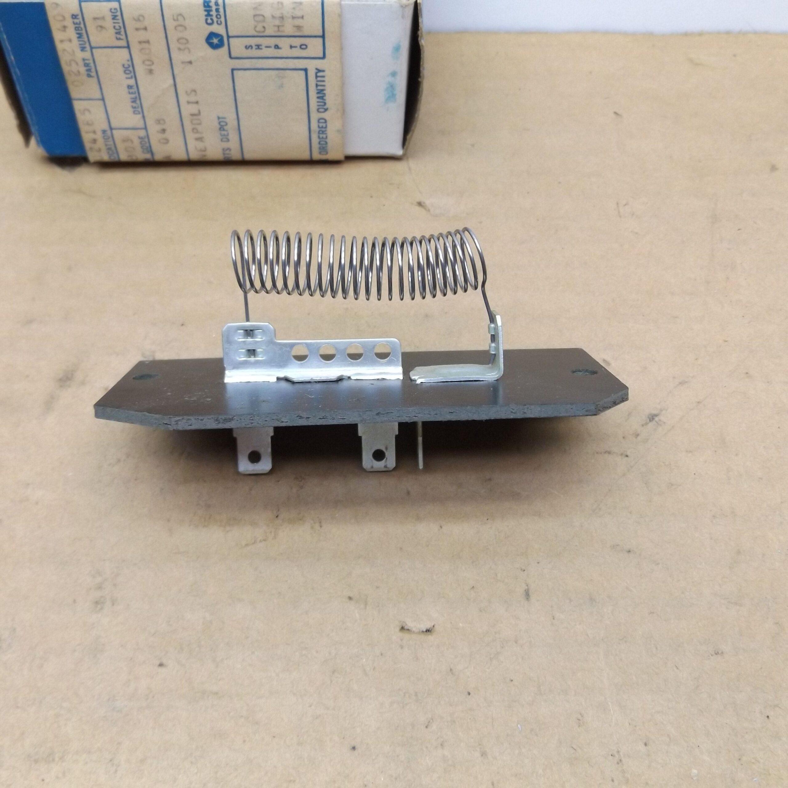 Heater Blower Motor Resistor 1986-1989 - BJ's Full-Size Jeep Parts