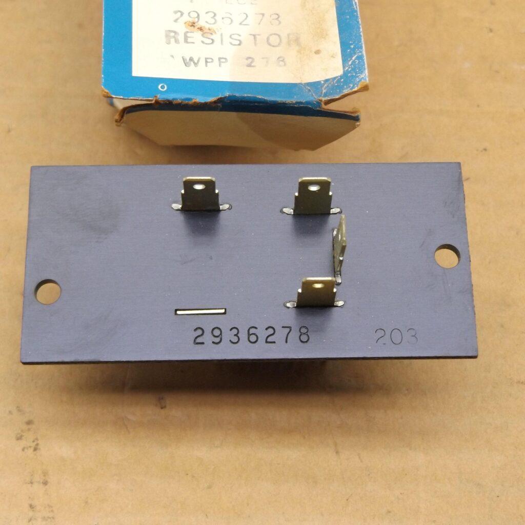 A/C Blower Motor Resistor 2936278 B C Body 196971 NOS Blue Star Performance