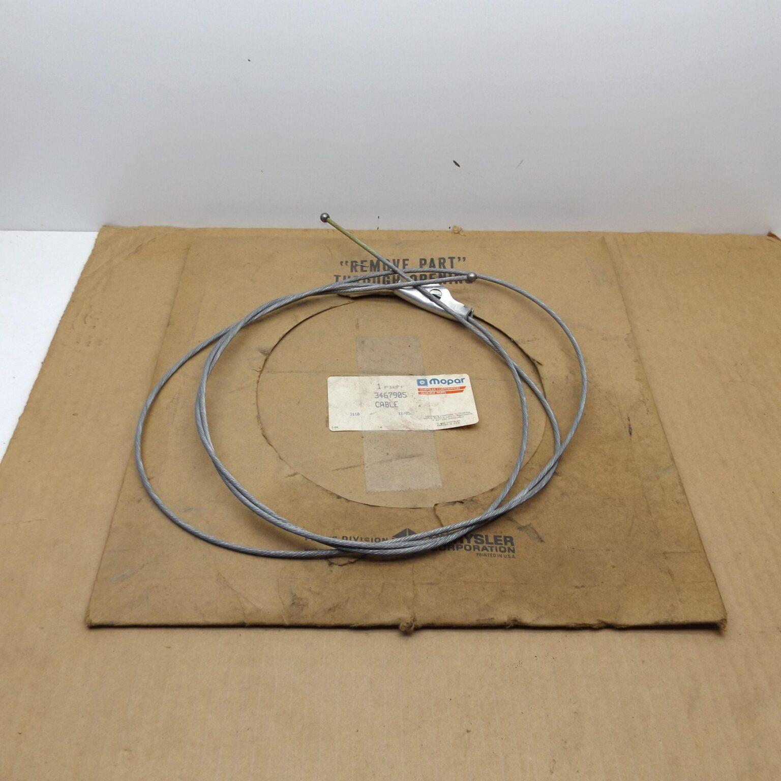 Intermediate Parking Brake Cable# 3467905 - B - Body - 4 Door - 1971 ...