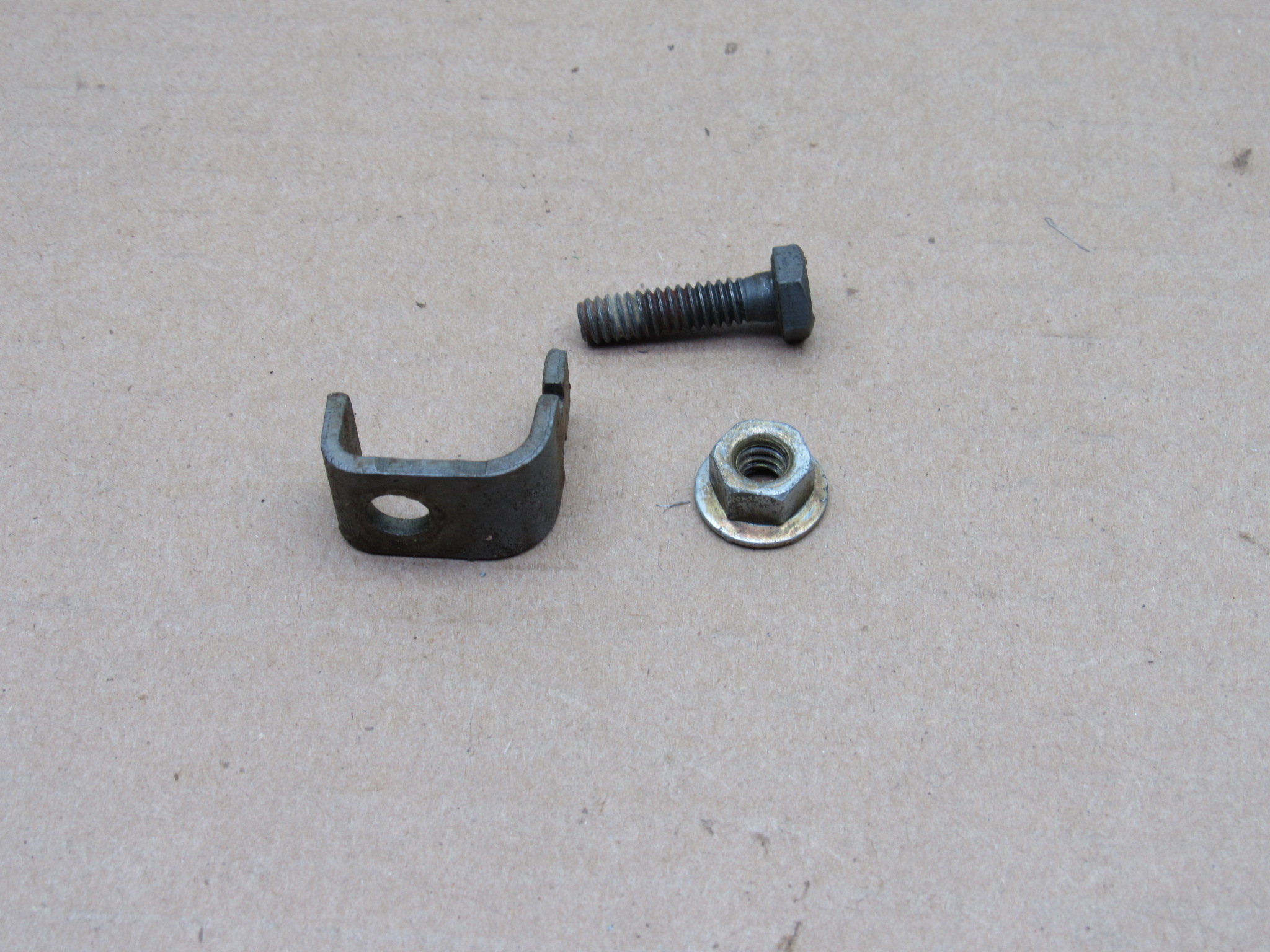Parking Brake Front Cable Clamp Pkg# 2534926 - A - B - E - Body - 1966-76 - USED - SHIPS FREE TO LOWER 48