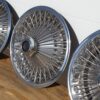 Wire Wheel Cover# 3461467 - Set of 4 - 14" - A - B - F - Body - 1972-78 - NOS - SHIPS FREE TO LOWER 48 - Image 2