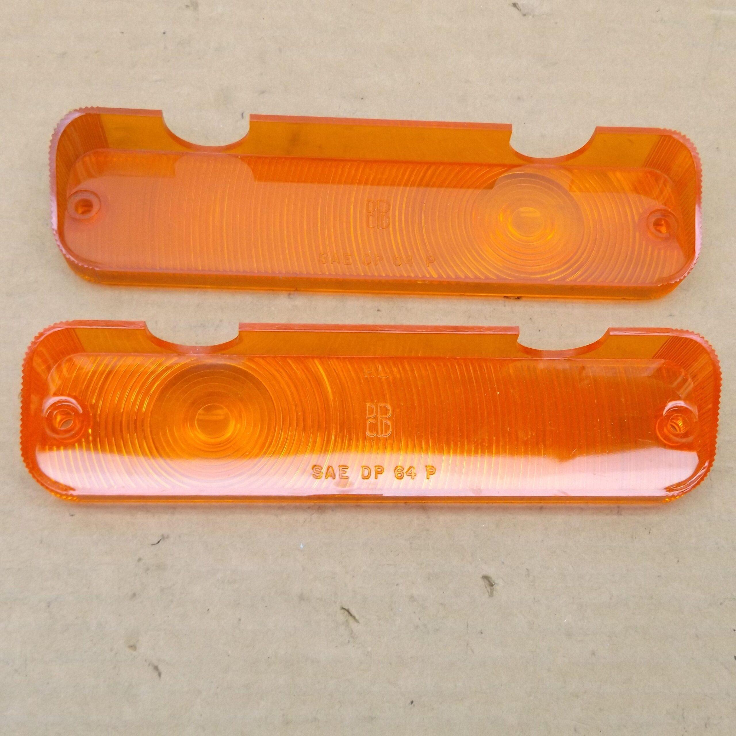 Park Lamp lens and Gasket Pkg# 2495506 / 2495507 - Pair - B - Body - Plymouth - 1964 - NOS - SHIPS FREE TO LOWER 48 - Image 2