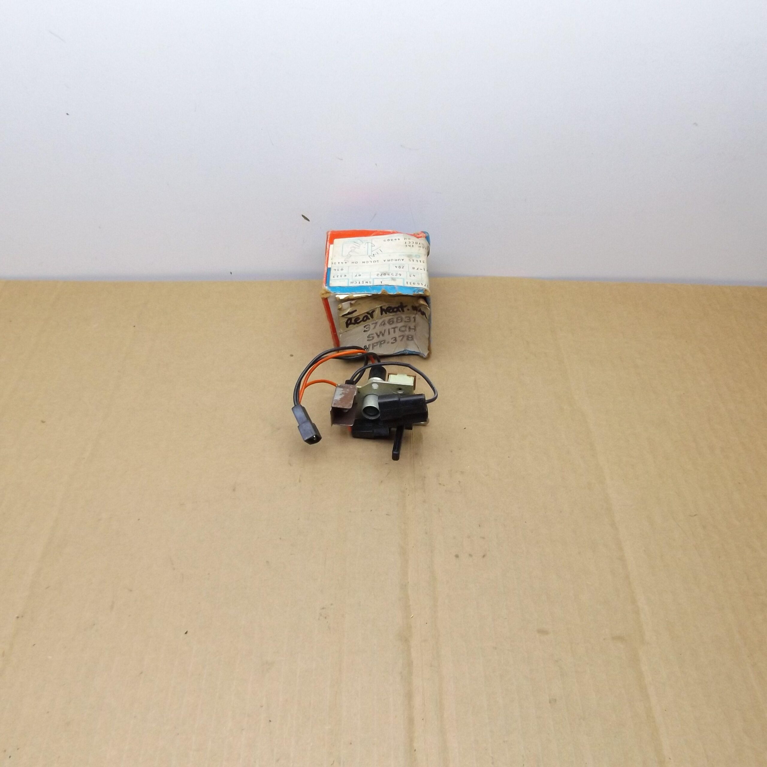 Heated Rear Window Switch# 3746831 - C - Body - Dodge - Chrysler - 1976-78 - NOS - SHIPS FREE TO LOWER 48