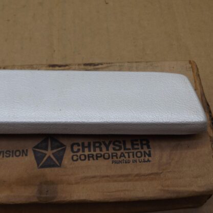 Front or Rear Arm Rest Pad# 1223 VW3 - LH - White - A - B - Body - 1964-66 - NOS - SHIPS FREE TO LOWER 48 - Image 2