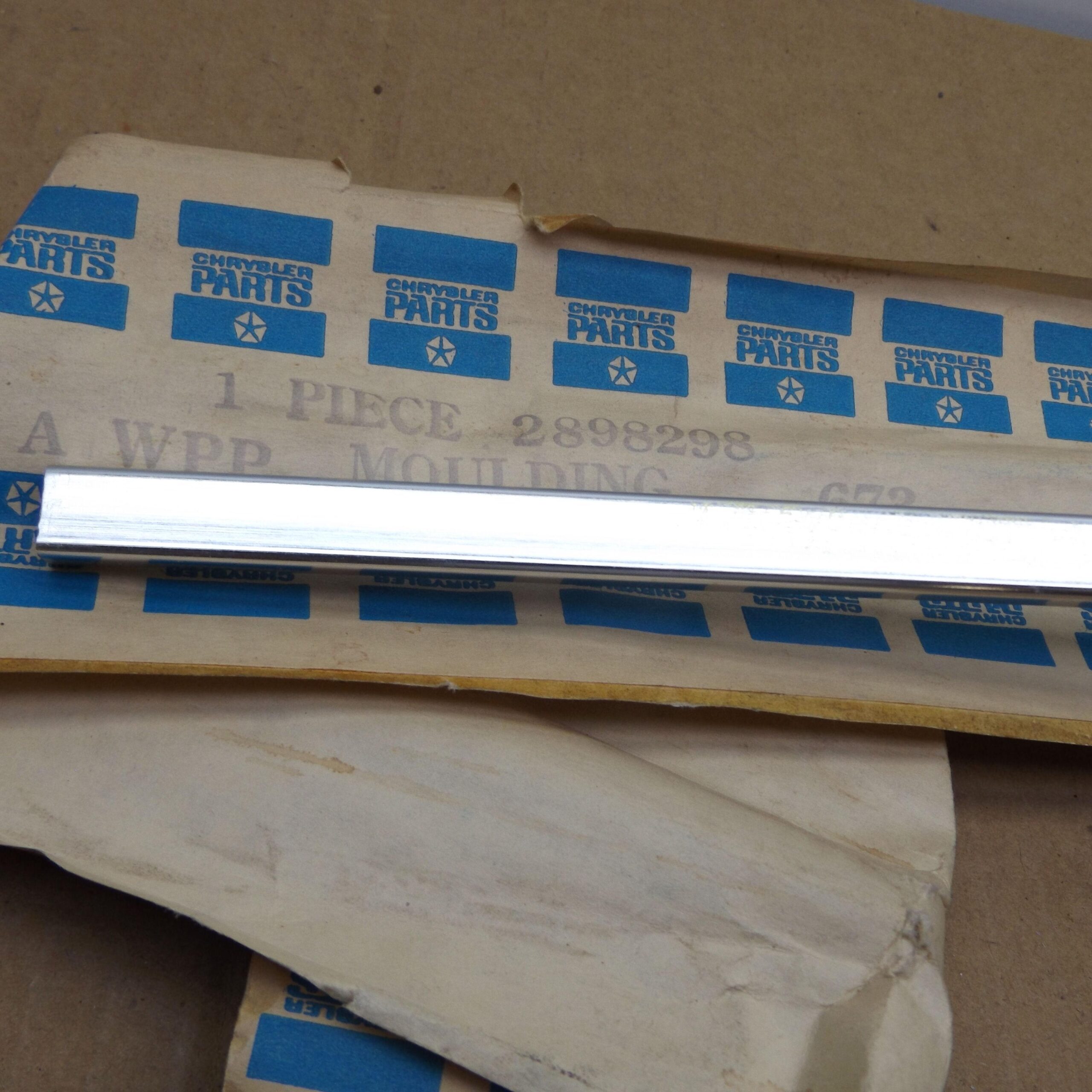 Radiator Grille Moulding# 2898298 - Plymouth - Sport Satellite - GTX - 1969 - NOS - SHIPS FREE TO LOWER 48 - Image 2