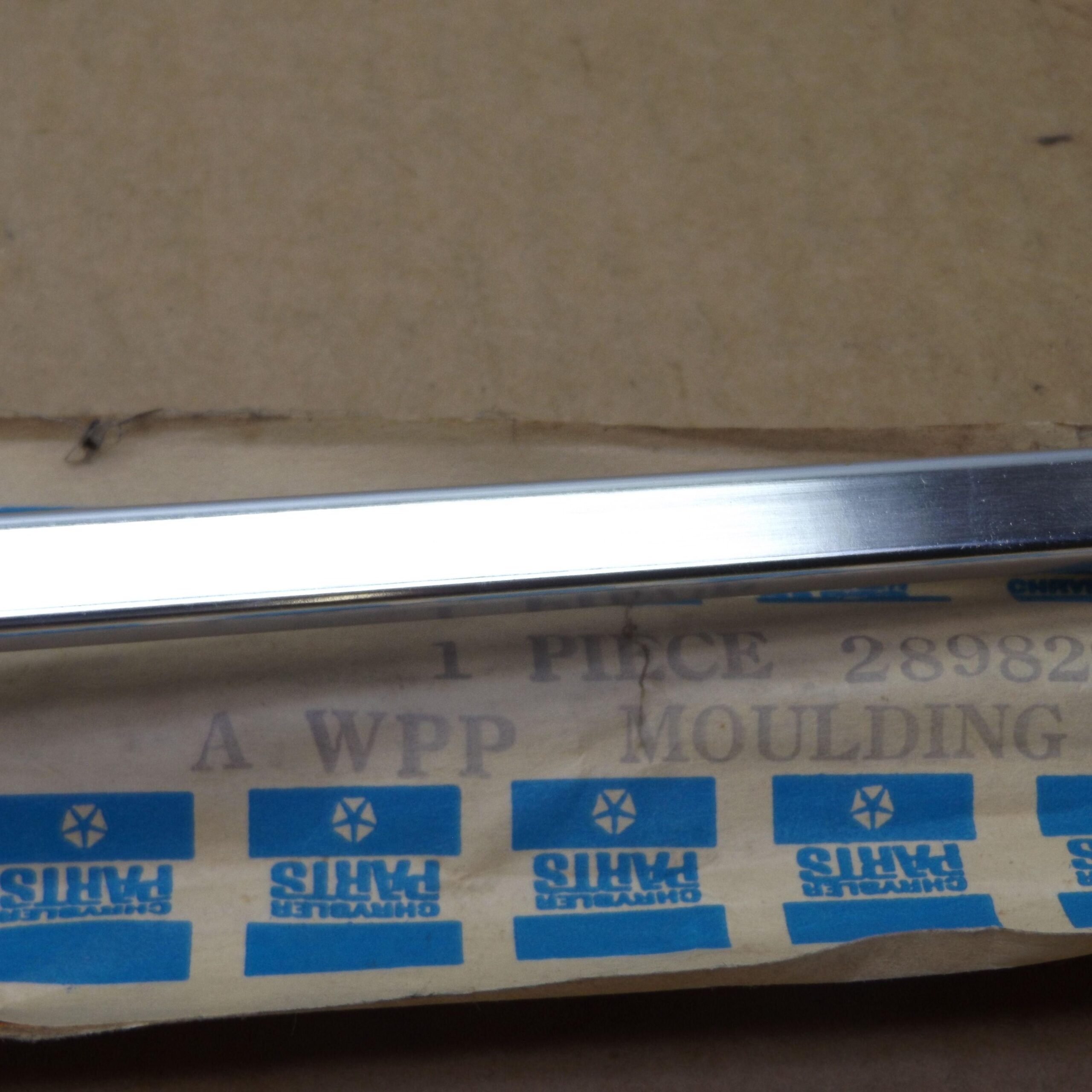 Radiator Grille Moulding# 2898298 - Plymouth - Sport Satellite - GTX - 1969 - NOS - SHIPS FREE TO LOWER 48 - Image 4