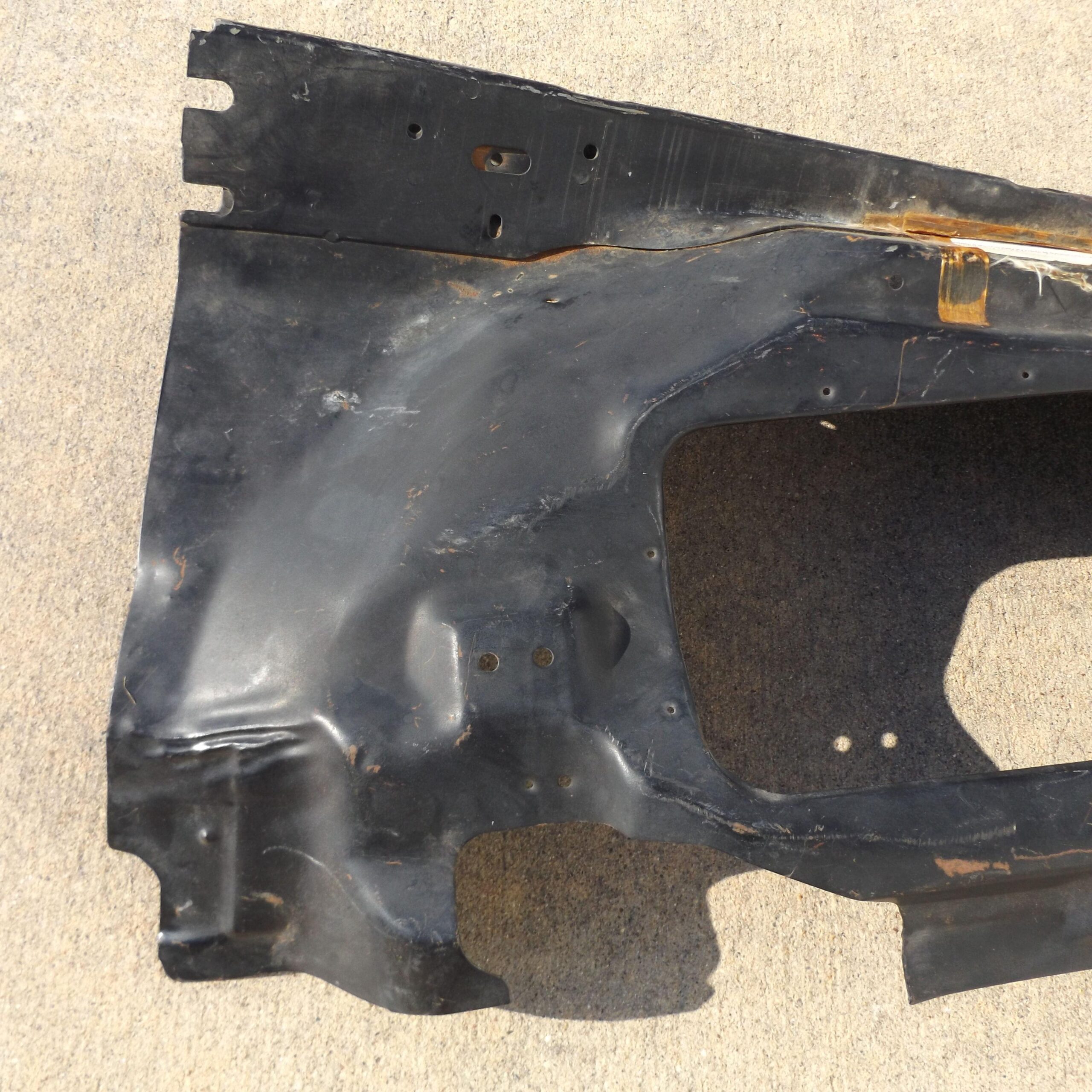 Front Fender Panel Shield# 3642305 / 3817049 - Left - B - Body - 1973-74 - NOS - Image 2