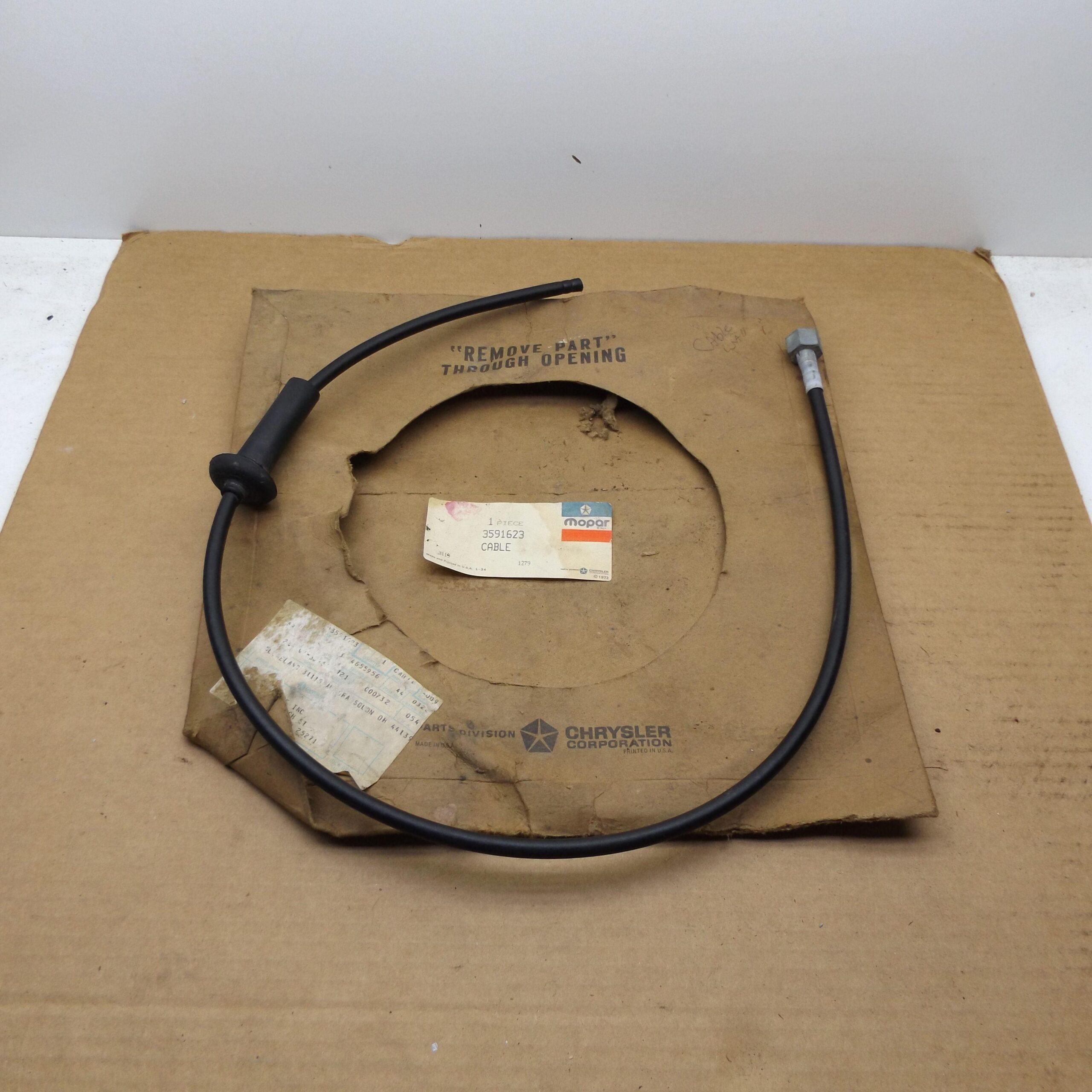 Speedometer to Speed Control Cable# 3591623 - Housing Only - R - Body - 1979-80 - NOS - SHIPS FREE TO LOWER 48