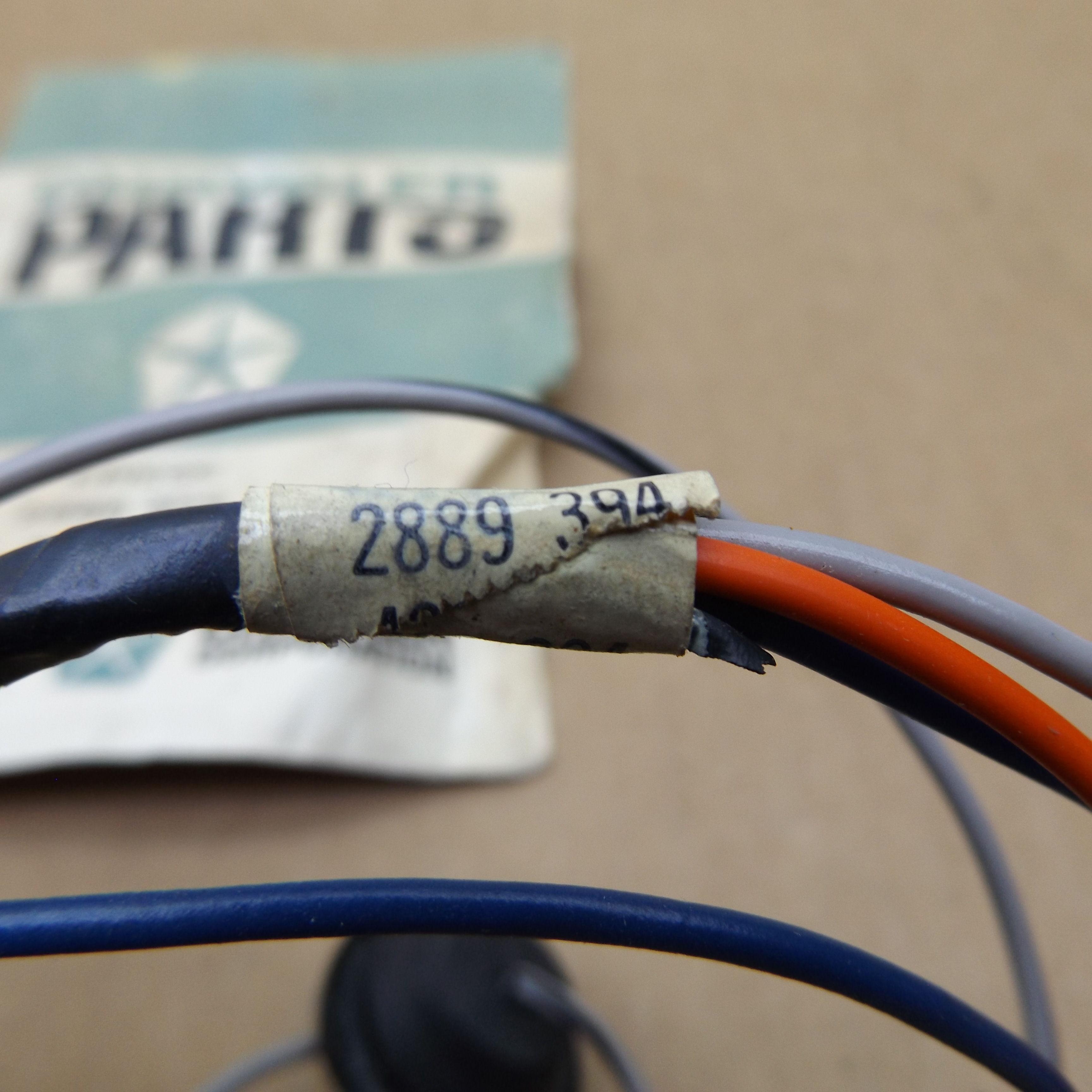 Tachometer Wiring Harness# 2889394 - W/O Ralley Gauges - B - Body