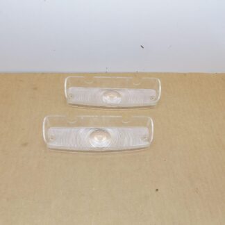 Park Lamp Lenses# 2525649 / 2525650 - Pair - Clear - B - Body - Coronet - 1965 - NOS - SHIPS FREE TO LOWER 48