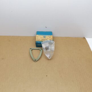 Park Lamp Lens and Gasket# 2448661 - Clear - Export - B - Body - Dodge - 1964 - NOS - SHIPS FREE TO LOWER 48