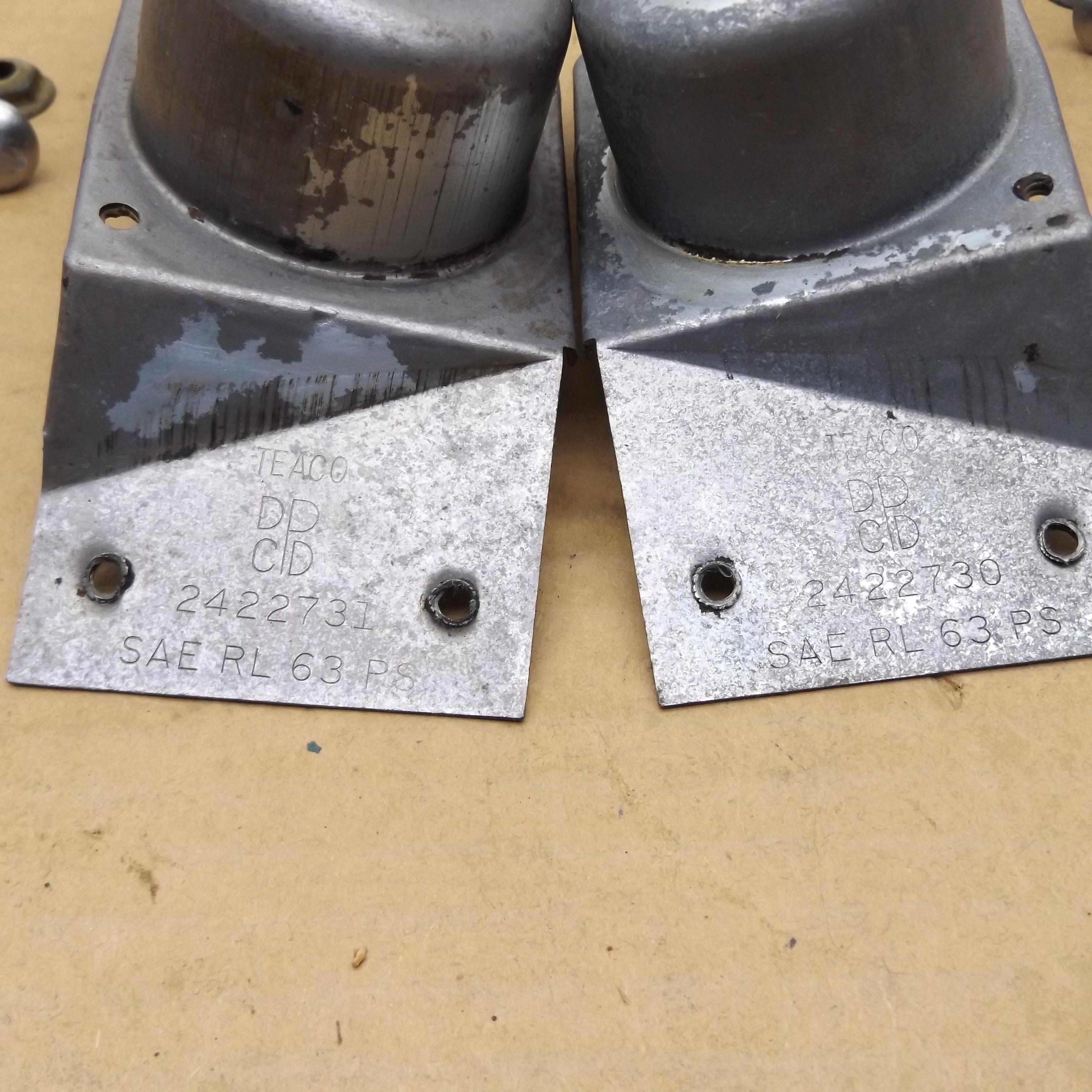 part numbers stamped on housings