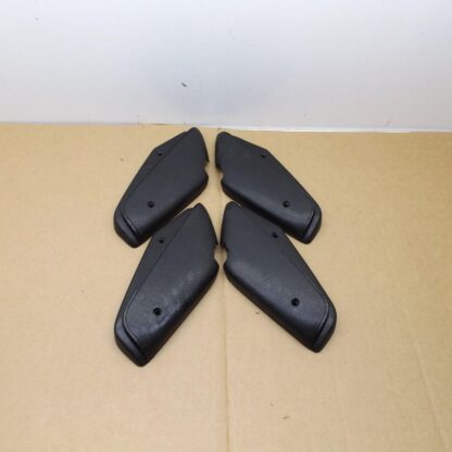 Front Bucket Seat Back Side Hinge Cover Pkg# 2736 / 2737 DX9 - Black - A - B - Body - 1968-69 - USED - SHIPS FREE TO LOWER 48