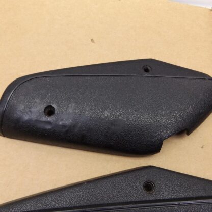 Front Bucket Seat Back Side Hinge Cover Pkg# 2736 / 2737 DX9 - Black - A - B - Body - 1968-69 - USED - SHIPS FREE TO LOWER 48 - Image 5