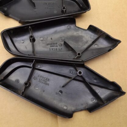 Front Bucket Seat Back Side Hinge Cover Pkg# 2736 / 2737 DX9 - Black - A - B - Body - 1968-69 - USED - SHIPS FREE TO LOWER 48 - Image 14