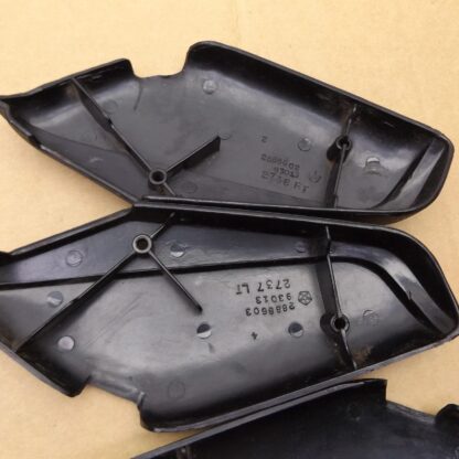 Front Bucket Seat Back Side Hinge Cover Pkg# 2736 / 2737 DX9 - Black - A - B - Body - 1968-69 - USED - SHIPS FREE TO LOWER 48 - Image 15