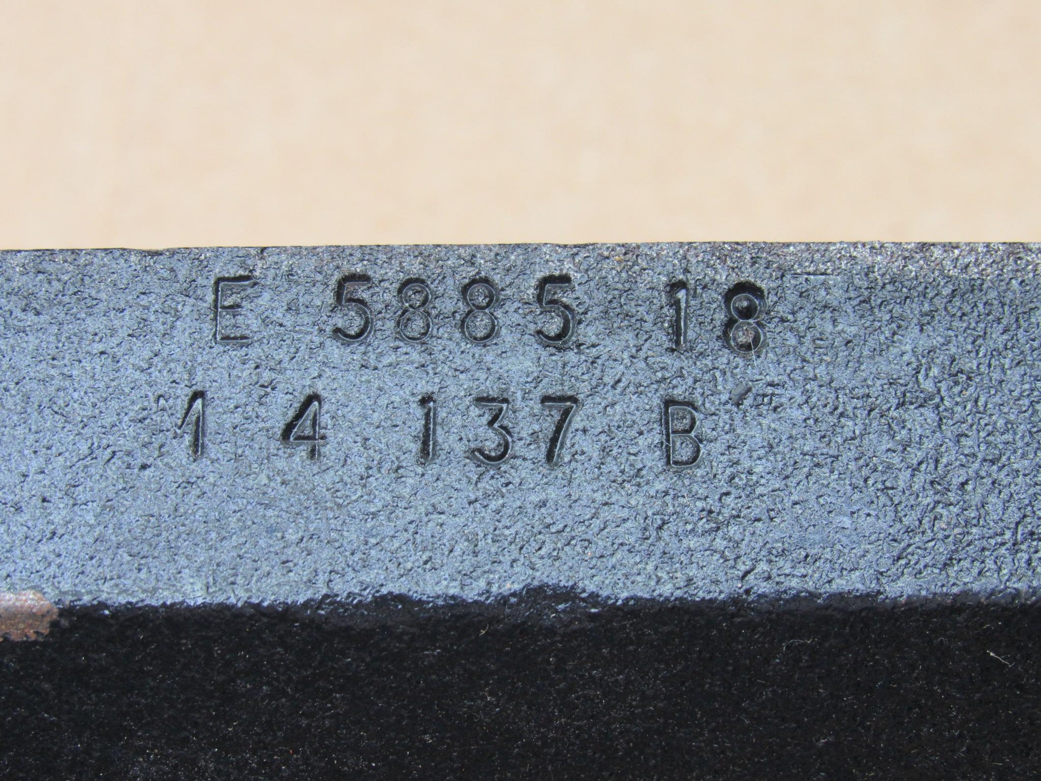 factory code stamping on right side of cylinder