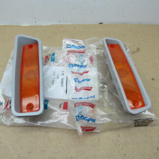 Front Fender Side Marker Lamp# 3489876 / 3489877 - Pair - Dodge - Plymouth Truck - 1972-80 - NOS - SHIPS FREE TO LOWER 48