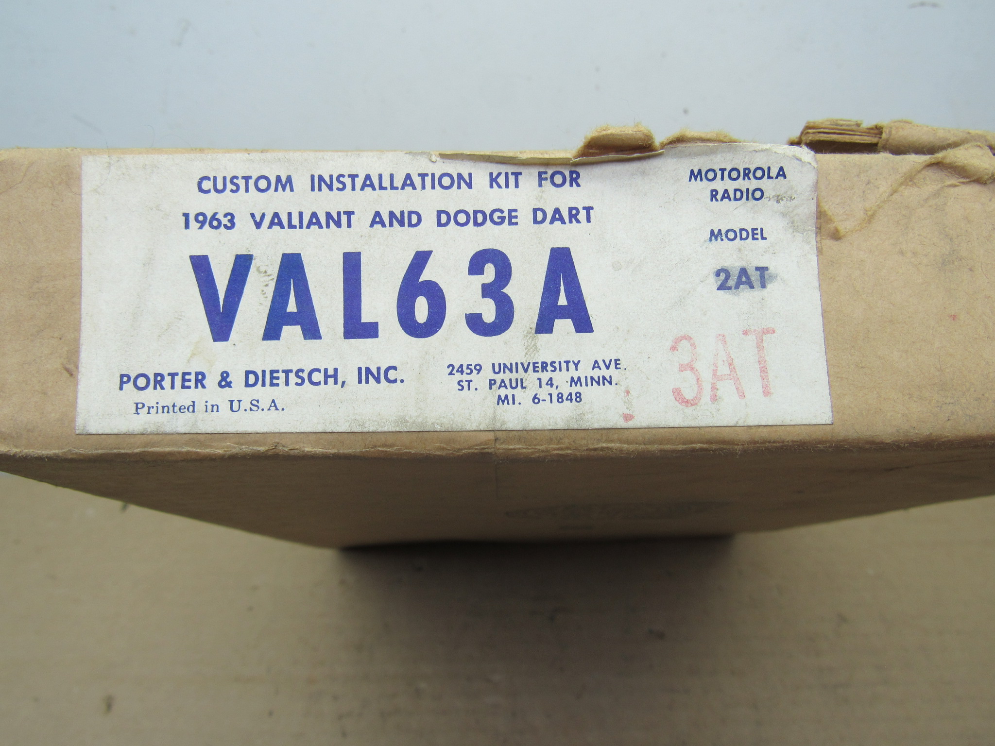 Radio & Speaker Installation Kit# VAL63A-3AT - Dart - Valiant - 1963 - NOS - SHIPS FREE TO LOWER 48 - Image 15