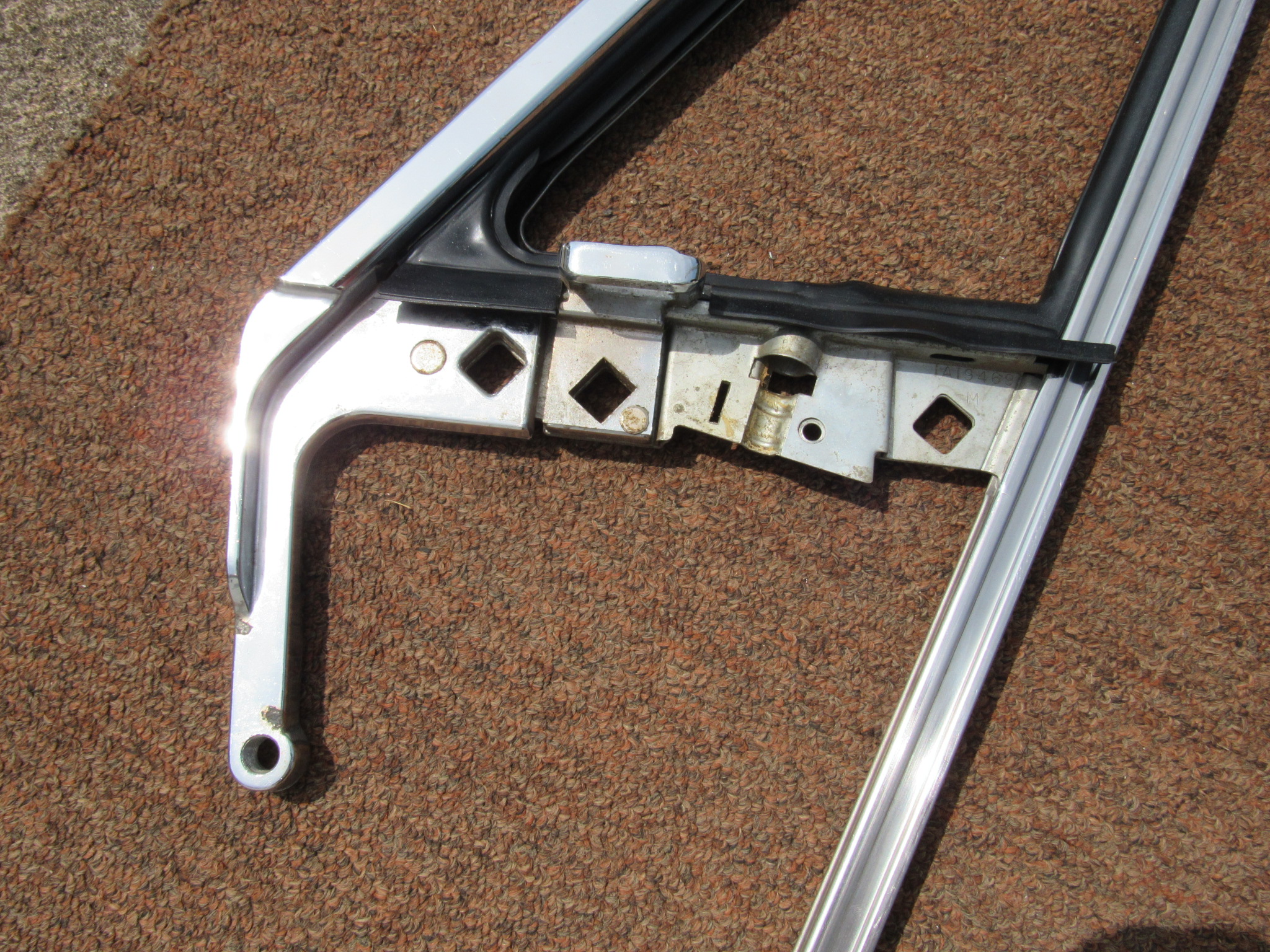 Vent Window Frame and Divisional Channel# 2195695 - RH - Lancer - Valiant 2 Door - 1961-62 - NOS - SHIPS FREE TO LOWER 48 - Image 14