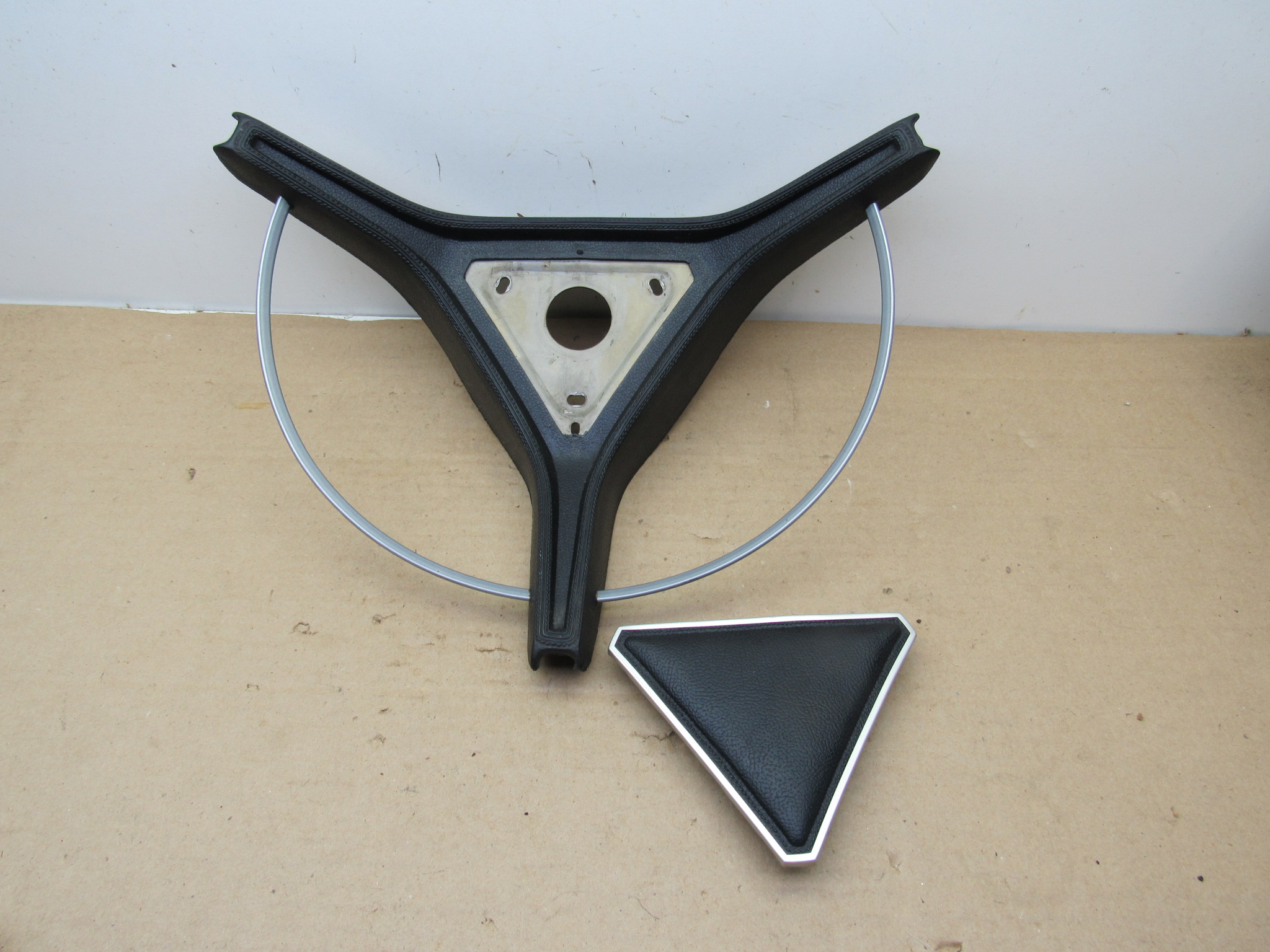Steering Wheel Horn Pad / Ornament Pkg# 4066 EX9 / 4077 FX9 - C - Body - Dodge - Plymouth - 1970 - USED - SHIPS FREE TO LOWER 48 - Image 2