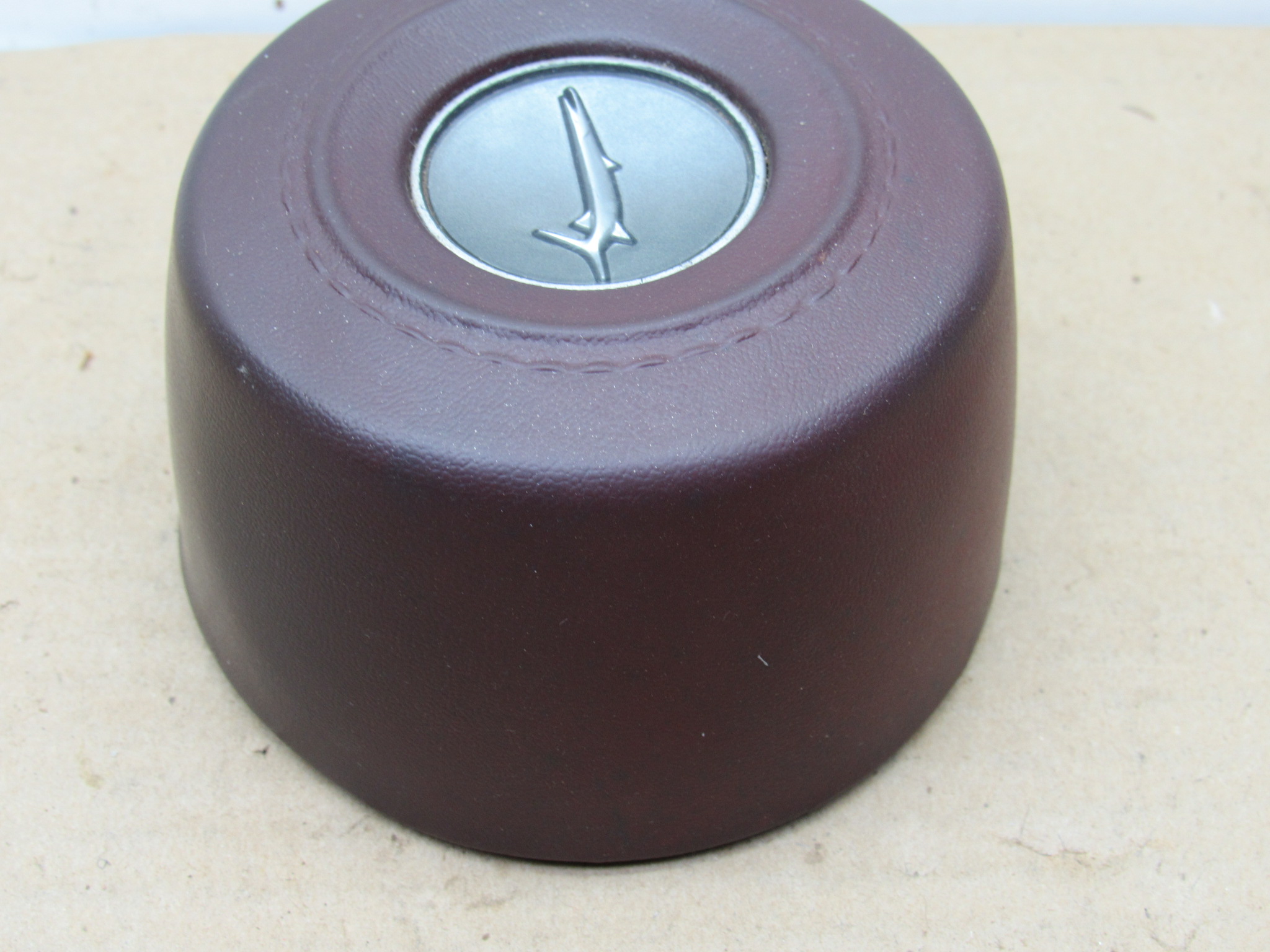 Steering Wheel Horn Pad W/Ornament# 2950846 / 4071 ER8 - Dark Red - 'Cuda - 1969 - USED - SHIPS FREE TO LOWER 48 - Image 2