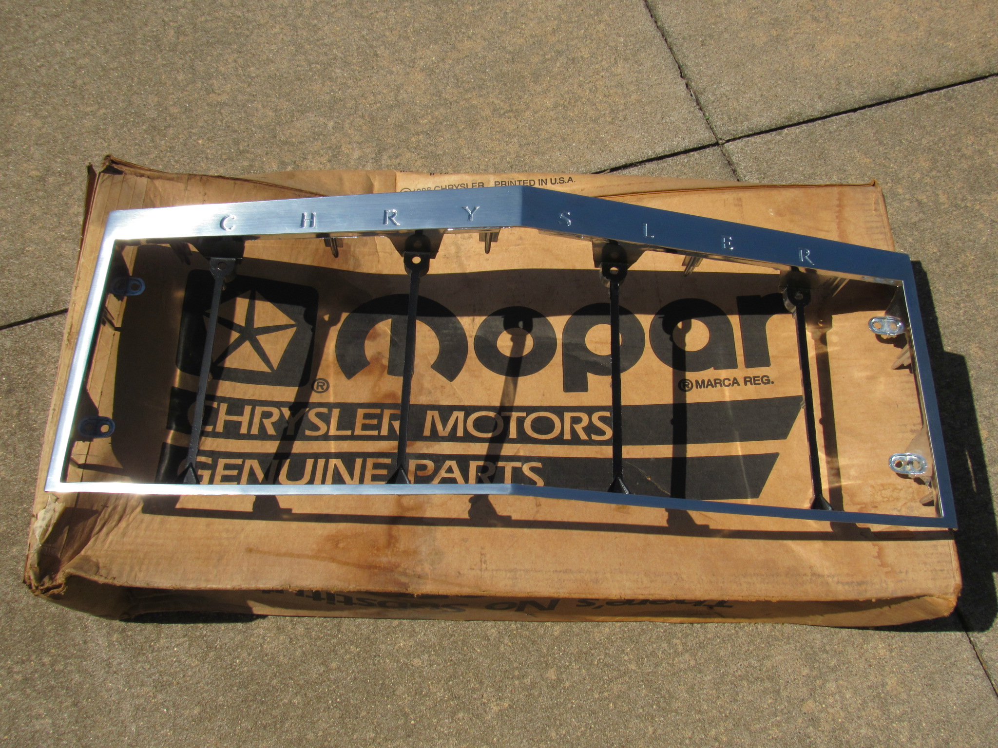 Radiator Grille Headlamp Mounting Panel# 4103228 - Chrysler Cordoba - 1981-83 - NOS - SHIPS FREE TO LOWER 48