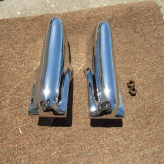 Front - Rear Bumper Guard Pkg# 1319587 / 1319588 - Pair - Plymouth 6 - 1950 - ORIGINAL/RESTORED - SHIPS FREE TO LOWER 48