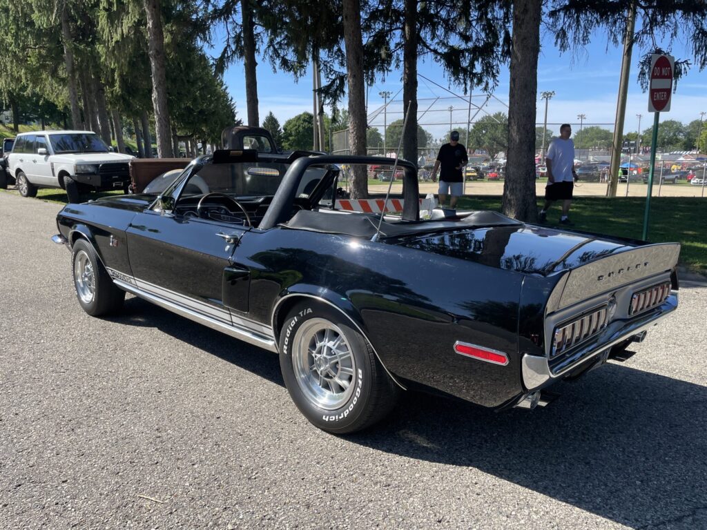classic mustang car used as event logo
