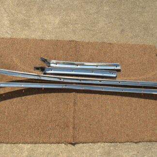 Roof Rail Weatherstrip Retainer Moulding Pkg# 2811044-5 / 2604650-1 - 4 Piece Set - 'Cuda Fastback - 1967-69 - USED - SHIPS FREE TO LOWER 48