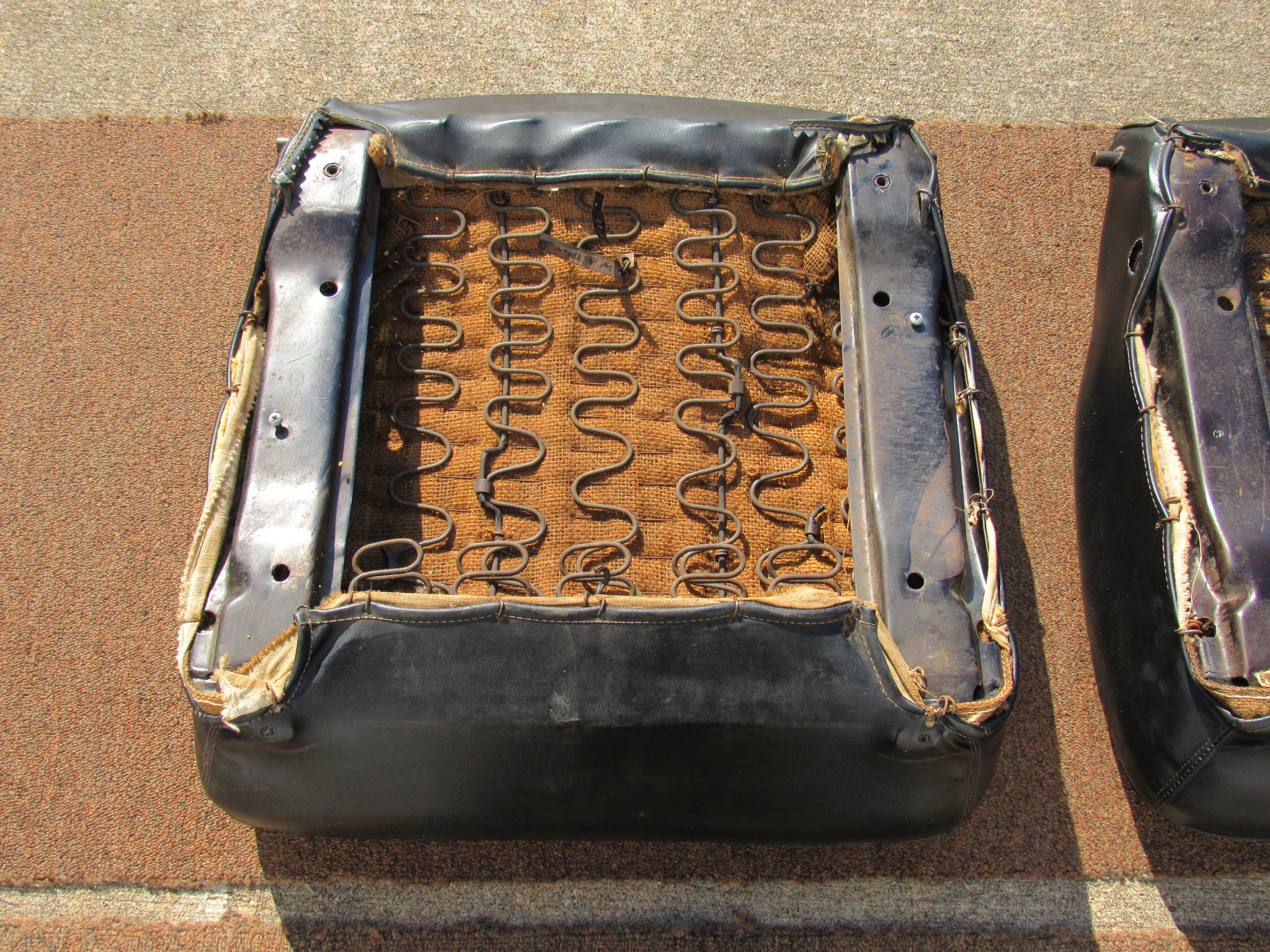 Front Bucket Seat Pkg# 2577743 - Pair - Dodge Charger - 1966 - USED - SHIPS FREE TO LOWER 48 - Image 6