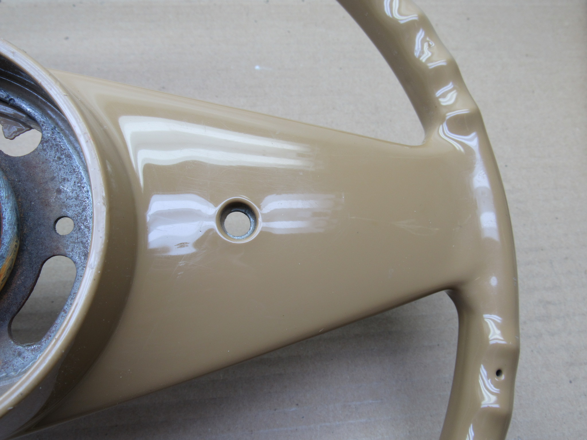 Steering Wheel# P027RU7 - Tan - 2 Spoke - C - F - M - R - Body - 1977-80 - NOS - SHIPS FREE TO LOWER 48 - Image 11