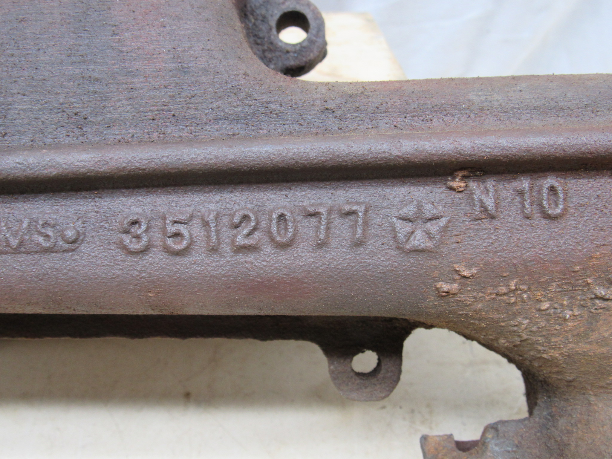 Exhaust Manifold - Casting# 3512077 - LH - Date - 6-22-2 - 318 - V8 - B - C - E - Body - 1971-74 - USED - SHIPS FREE TO LOWER 48 - Image 8