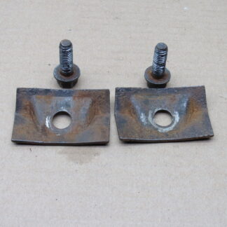 Rear Bumper Guard Adapter Pkg# 2962362 - Pair - W/Bolts - Dodge Challenger - 1970-72 - USED - SHIPS FREE TO LOWER 48