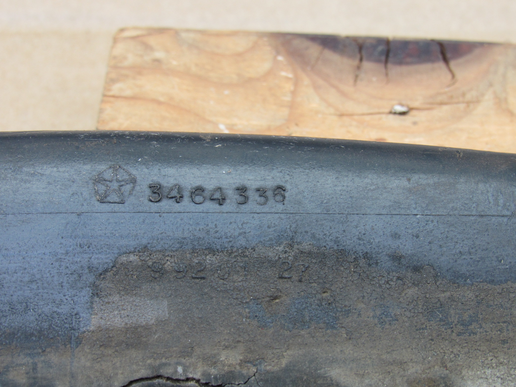 Front Bumper Impact Pad# 3464336 / 3464337 - Pair - Dodge Charger - 1971-72 - USED - SHIPS FREE TO LOWER 48 - Image 5