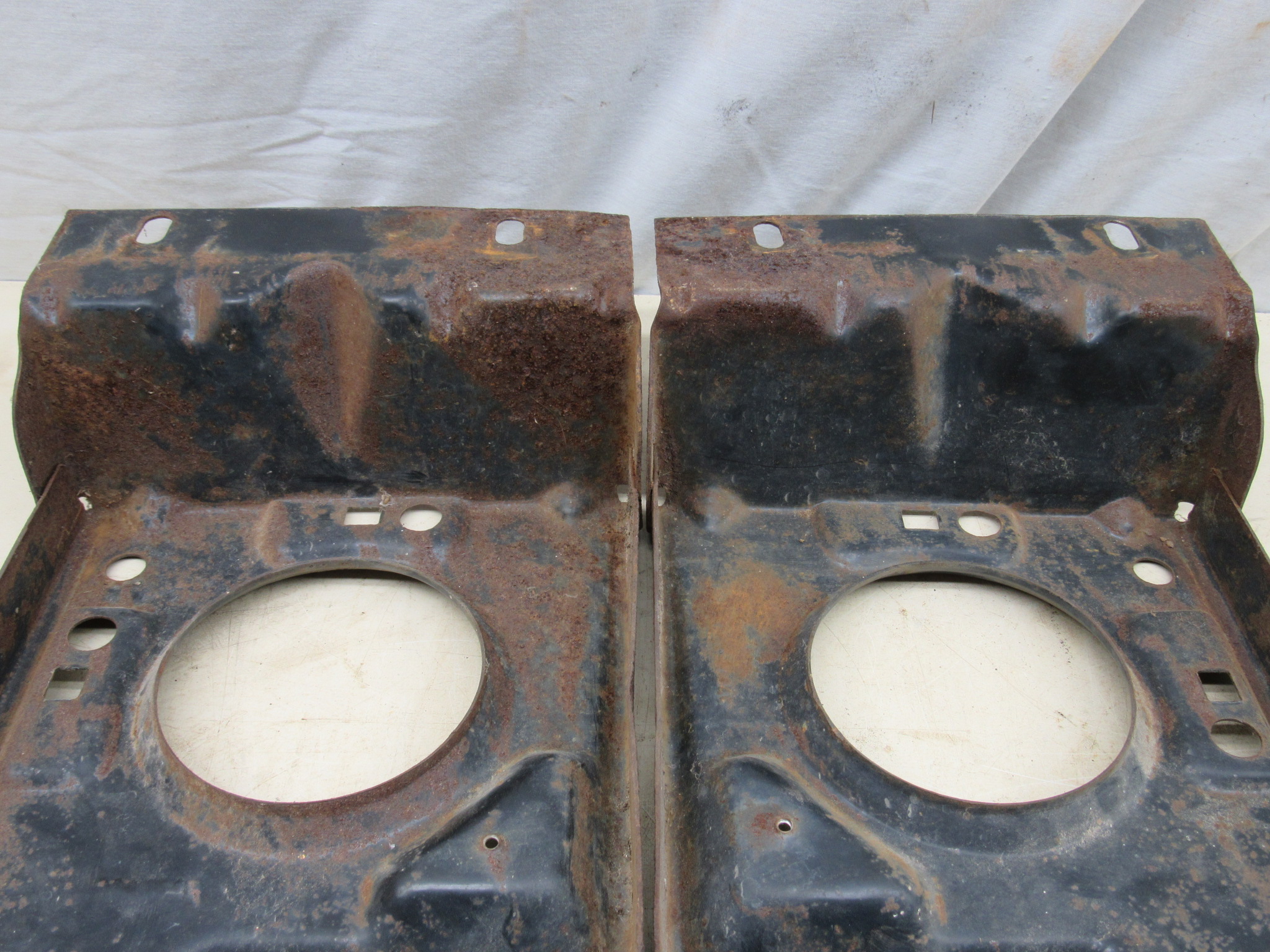 Headlamp Mounting Panel Plate# 3573322 / 3573323 - Pair - Plymouth Fury - W/ Concealed Headlamp - 1972 - USED - SHIPS FREE TO LOWER 48 - Image 4