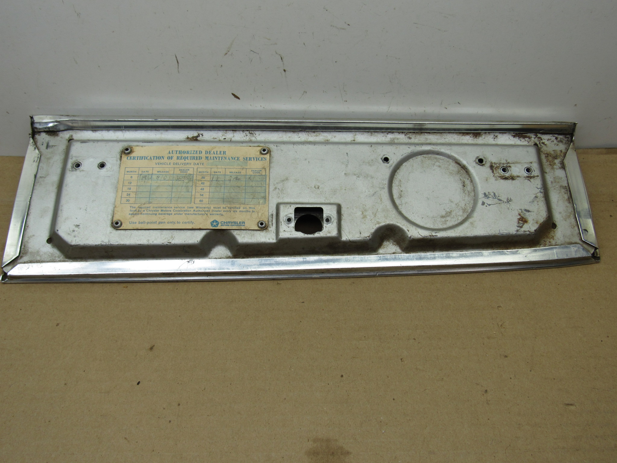 Glove Box Door# 2571896 - Plymouth Belvedere II - 1965 - USED - SHIPS FREE TO LOWER 48 - Image 4