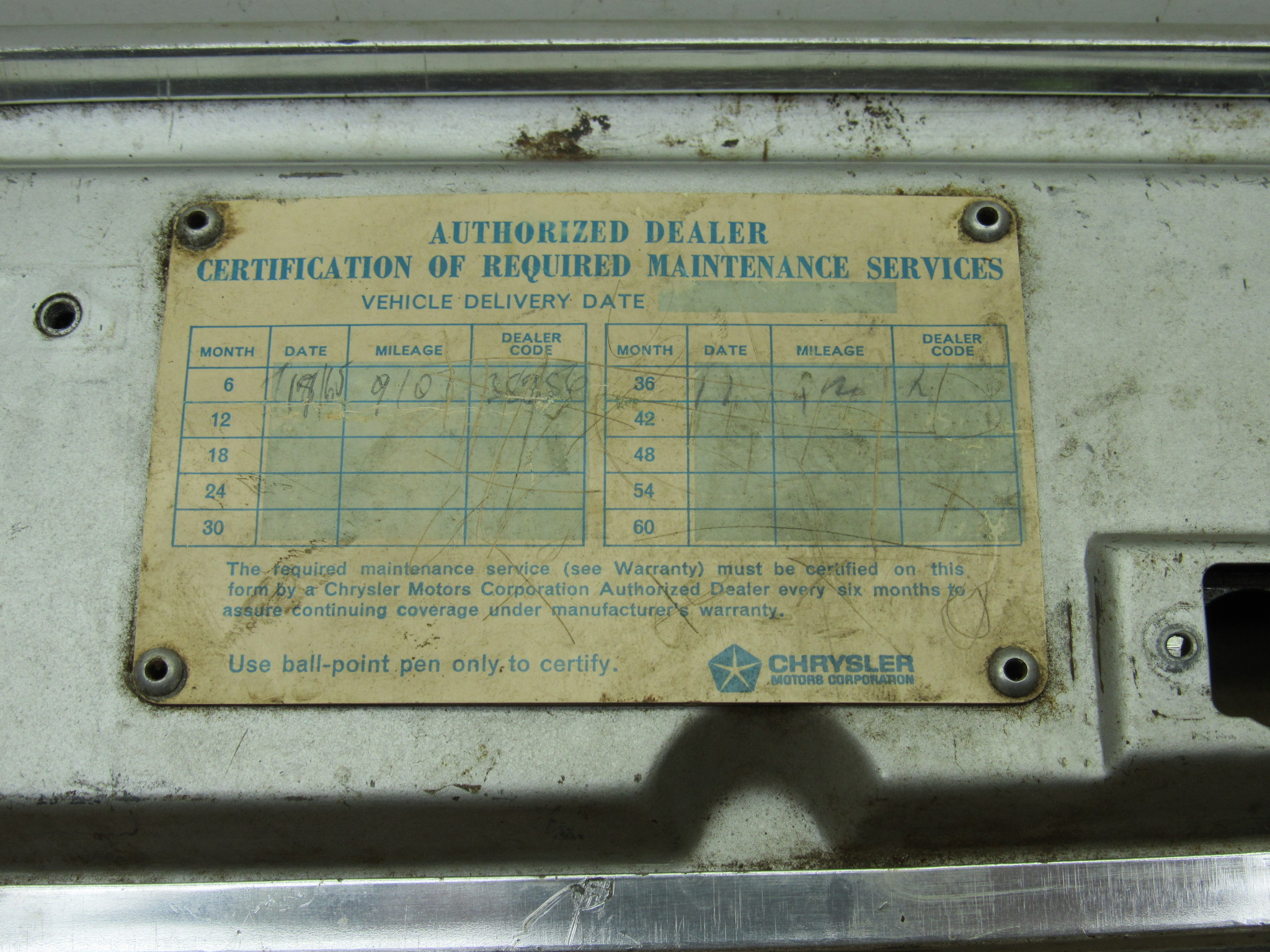 Glove Box Door# 2571896 - Plymouth Belvedere II - 1965 - USED - SHIPS FREE TO LOWER 48 - Image 3