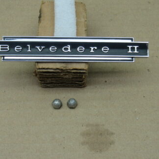Glove Box Door Nameplate Pkg# 2571730 - Belvedere II - 1965 - USED - SHIPS FREE TO LOWER 48