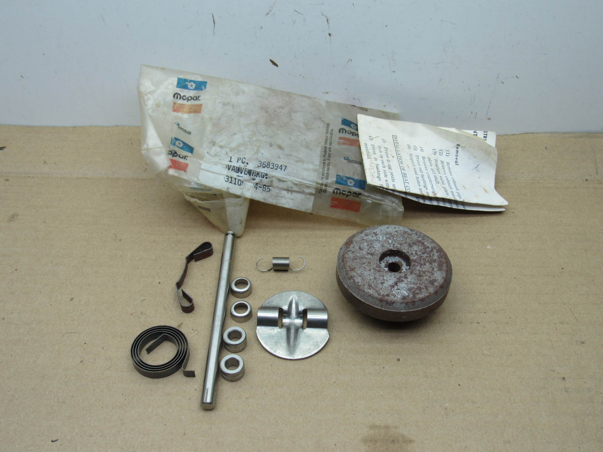Manifold Heat Control Valve Pkg# 3683947 - 340 - 360 - V8 - 1972-73 - NOS - SHIPS FREE TO LOWER 48