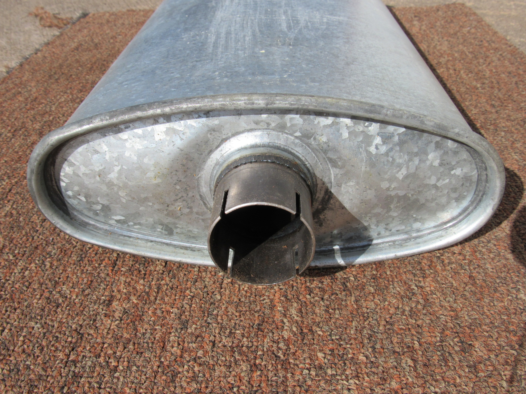 Muffler# 2781266 - Single Exhaust - B - Body - Zinc Plated - 1966-73 - NOS - SHIPS FREE TO LOWER 48 - Image 9