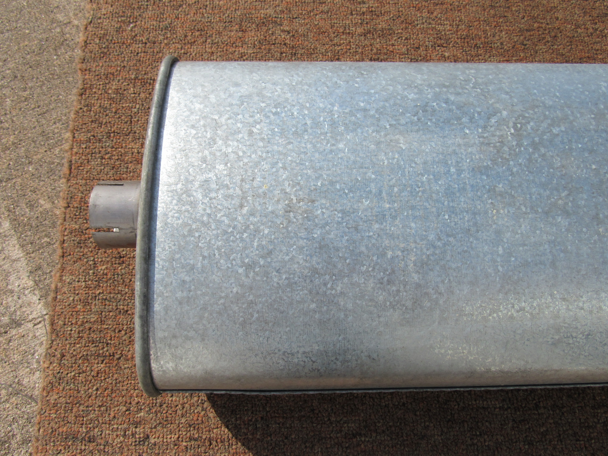 Muffler# 2781266 - Single Exhaust - B - Body - Zinc Plated - 1966-73 - NOS - SHIPS FREE TO LOWER 48 - Image 8